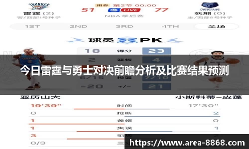今日雷霆与勇士对决前瞻分析及比赛结果预测