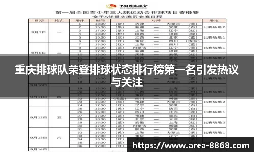 重庆排球队荣登排球状态排行榜第一名引发热议与关注